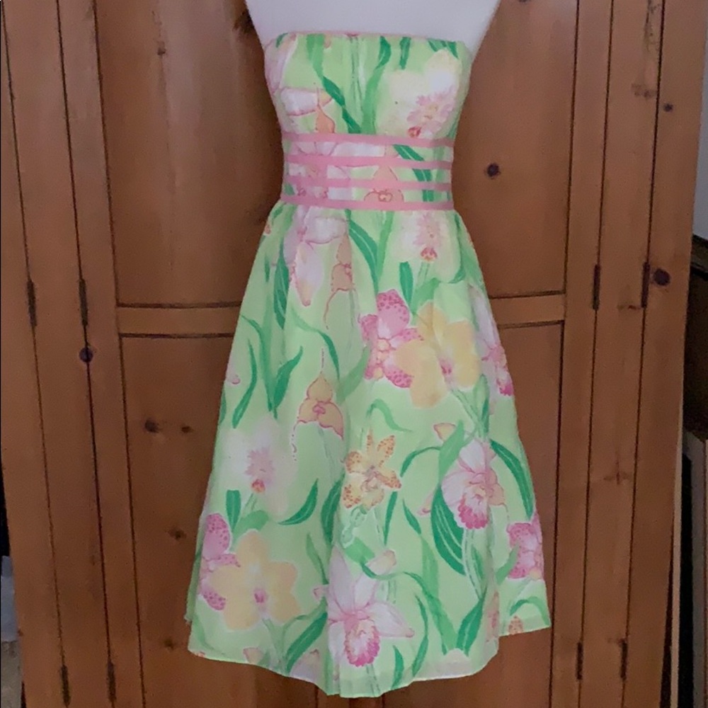 Lilly Pulitzer strapless cocktail dress women’s XS